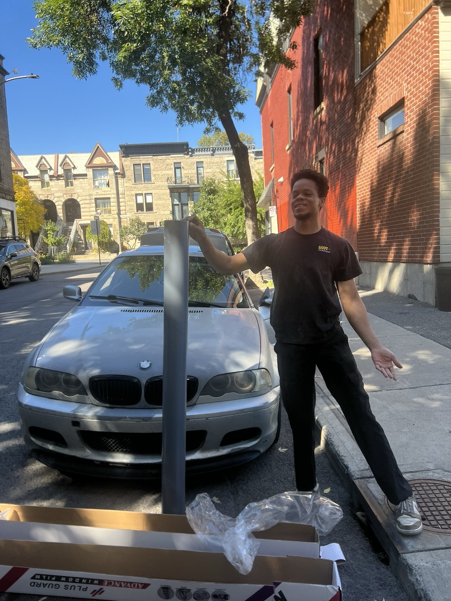 Ramassage local a Montreal - preparation BMW